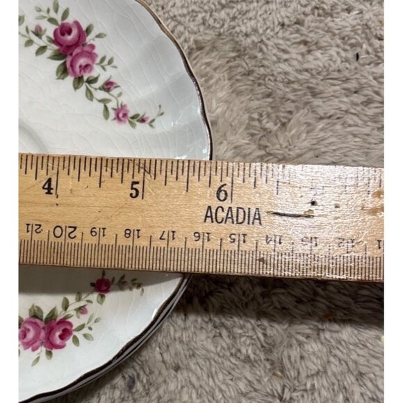 Vintage Ridgway Dainty Rose Fine Bone China Cup & Saucer Set 1 Cup 2 Saucers - Picture 7 of 13